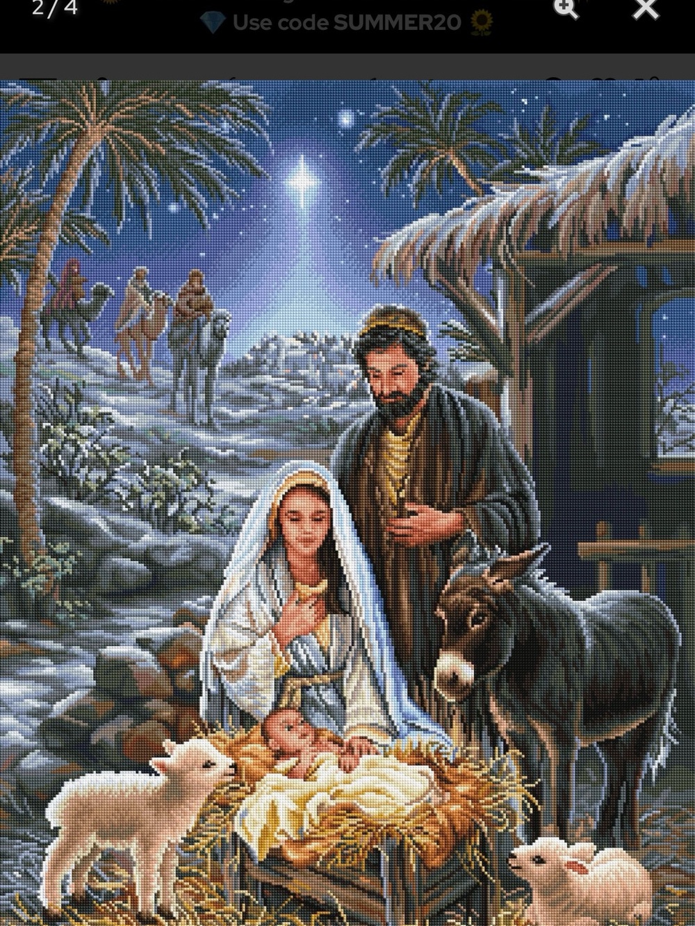 ⭐ Rare Retired Diamond Art Club A Savior Is Born Sealed DAC - Picture 2 of 6